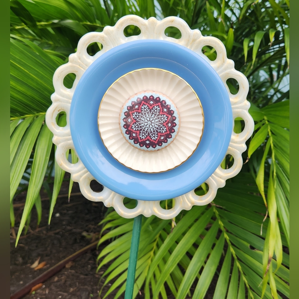 Handcrafted Garden Art Flower